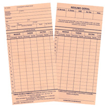 Cartões de Ponto para o Relógio de Ponto Datacron Econ e Econ II. CX 1 UNID. Cartões de Ponto para o Relógio de Ponto Datacron Econ e Econ II. CX 1 UNID.